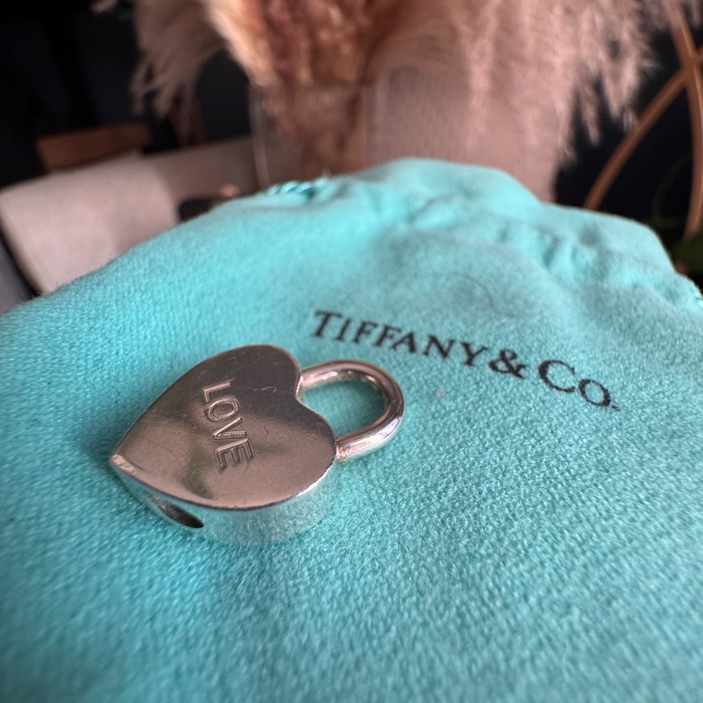 Tiffany & Co. Silver Heart Lock Charm - Picture 6 of 11